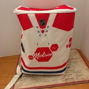 Molson Canadian NHL Hockey Jersey Insulated Backpack Cooler - Like New